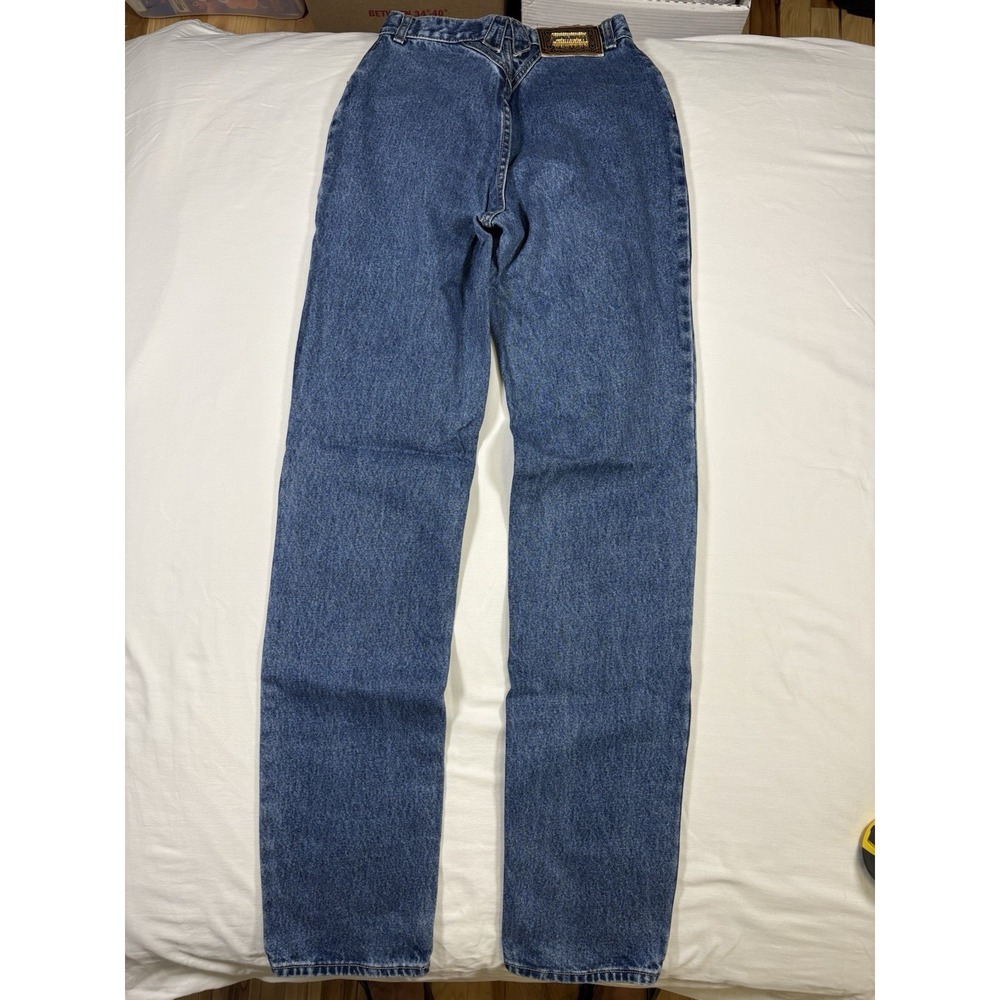 Vintage Lawman Western Jeans Womens 7 High Waisted Pocketless Button Fly Vtg - Picture 4 of 8